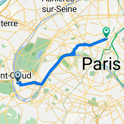 Rue de Bellevue, Boulogne-Billancourt à Rue de Dunkerque, Paris