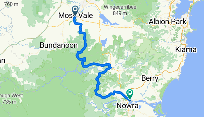 Meryla Pass: Moss Vale to Nowra