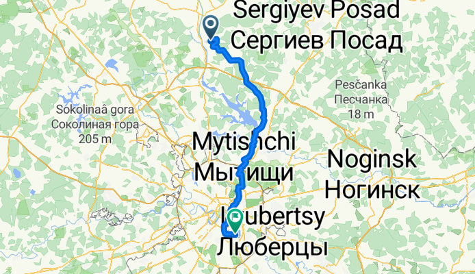 деревня Курово to Затонная улица, Moscow