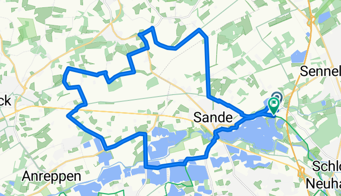Route in Paderborn