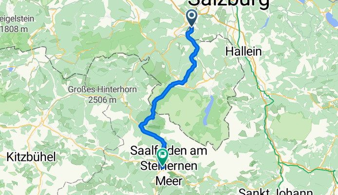 Grödig - Saalfelden am Steinernen Meer