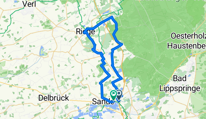 Route in Paderborn