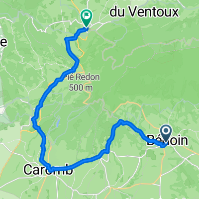 Rue du Four Neuf, Bédoin to Rue du Capitaine Jallier, Malaucène