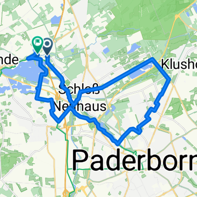 Route in Paderborn