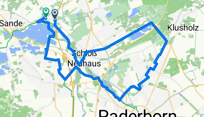 Route in Paderborn