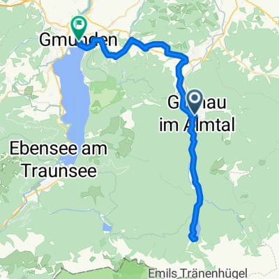 Von Grünau im Almtal bis Gmunden
