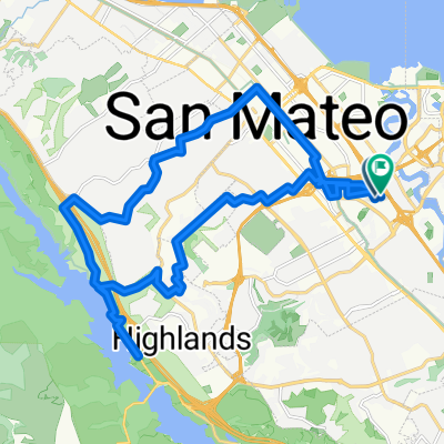 Lafayette St, San Mateo to Lafayette St, San Mateo