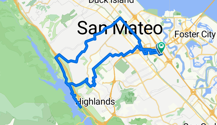 Lafayette St, San Mateo to Lafayette St, San Mateo