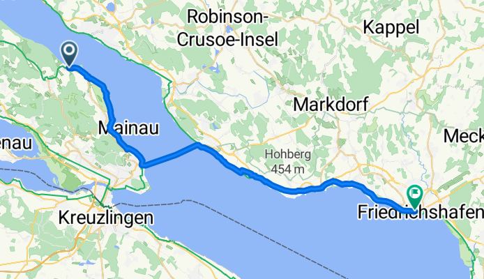 Heinrich-von-Tettingen-Straße, Konstanz nach Friedrichstraße, Friedrichshafen