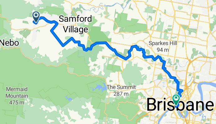 From Samford Valley to Brisbane CBD