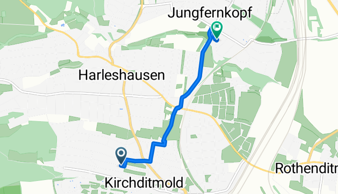 Baumgartenstraße nach Am Rande 5A