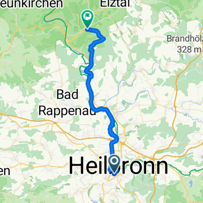 Neckarhalde, Heilbronn nach Marktplatz, Mosbach