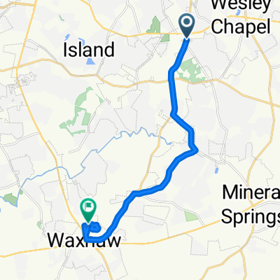 Weddington Rd, Wesley Chapel to Blythe Rd, Waxhaw