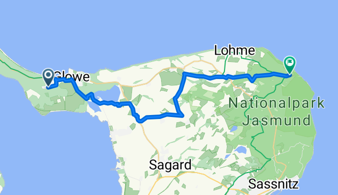 Am Dünenwald, Glowe nach Stubbenkammer, Sassnitz