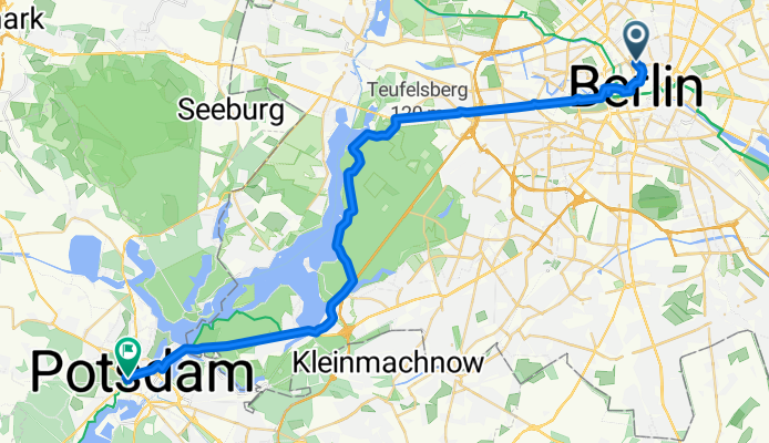 Novalisstraße, Berlin to Brandenburger Straße, Potsdam