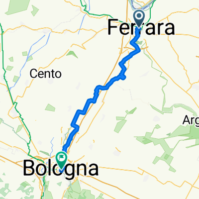 Viale Camillo Benso di Cavour, Ferrara nach Piazza Maggiore, Bologna