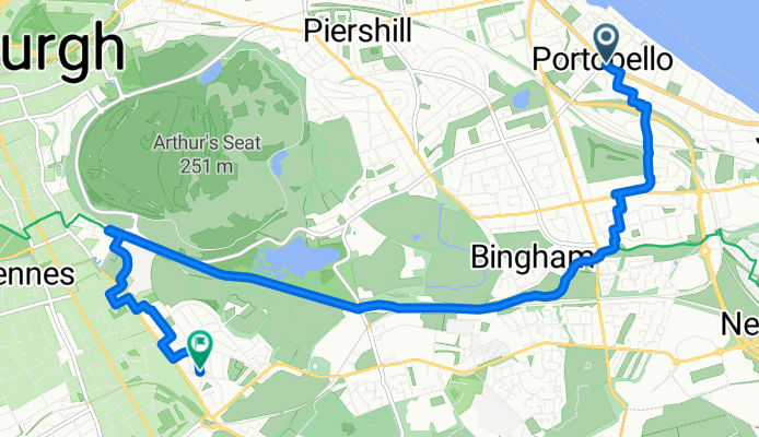 Portobello High Street, Edinburgh to Prestonfield Road, Edinburgh