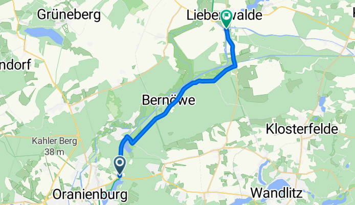 Carl-Gustav-Hempel-Straße, Oranienburg nach Am Finowkanal, Liebenwalde