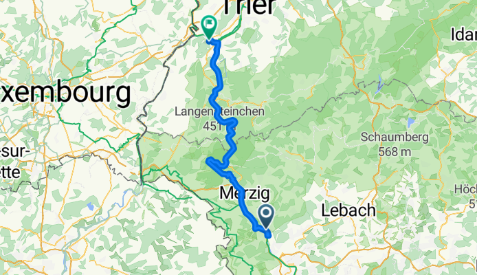 Rehlinger Straße, Beckingen nach Hadelsgraben, Wasserliesch