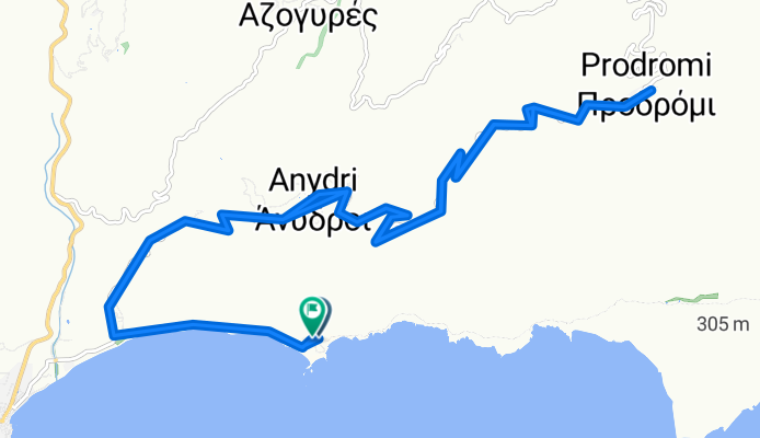 Odos Hvris Onomasia to Odos Hvris Onomasia