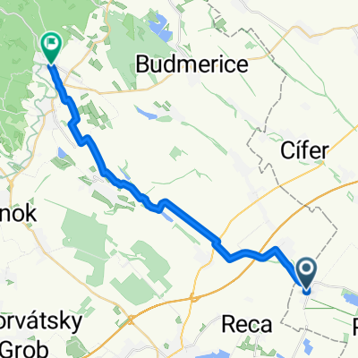 Veľký Grob, Veľký Grob až Harmónia, Modra