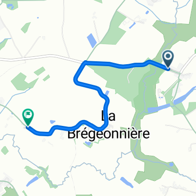D 321, Montrevault-sur-Èvre to L'Aubinière, La Boissière-du-Doré
