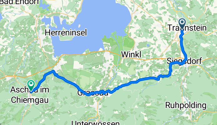 Traunstein nach Aschau