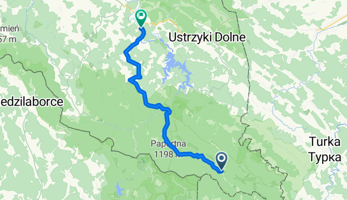 Od Ustrzyki Górne do Gmina Lesko