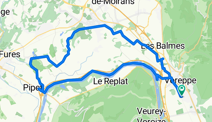 Itinéraire à Voreppe