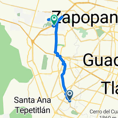 De Calle Río Tuito 927A a Periférico A. Periférico Norte Manuel Gómez Morín
