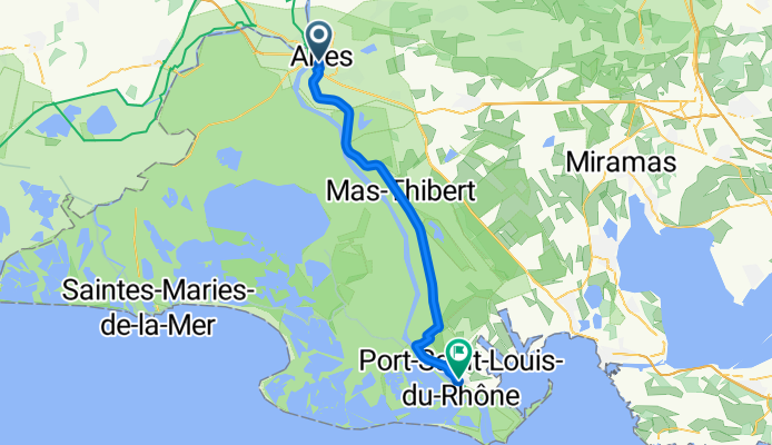 From Arles to Port-Saint-Louis-du-Rhône