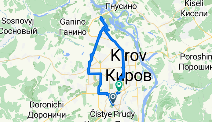 улица Ивана Попова, Киров до Комсомольская улица, Киров