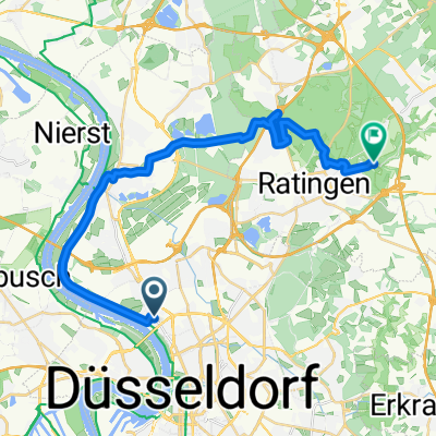 Kaiserswerther Straße, Düsseldorf nach Auermühle, Ratingen