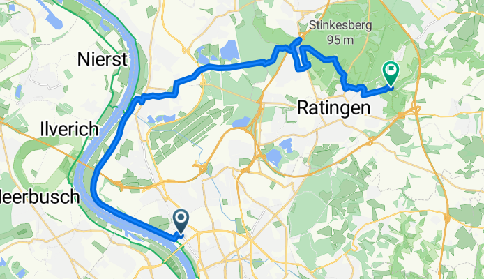 Kaiserswerther Straße, Düsseldorf nach Auermühle, Ratingen