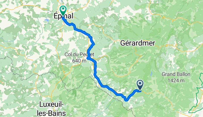 Avenue des Sources nach Quai Maréchal de Contades