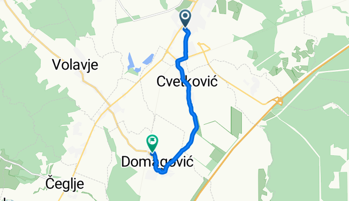 От Ulica Ante i Davida Starčevića до Domagović
