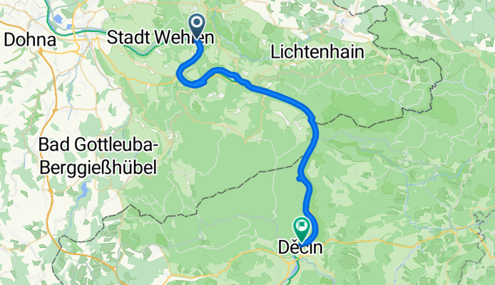 Stadt Wehlen - Děčín