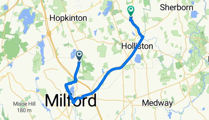 Upper Charles Trail, Milford to Turner Rd, Holliston