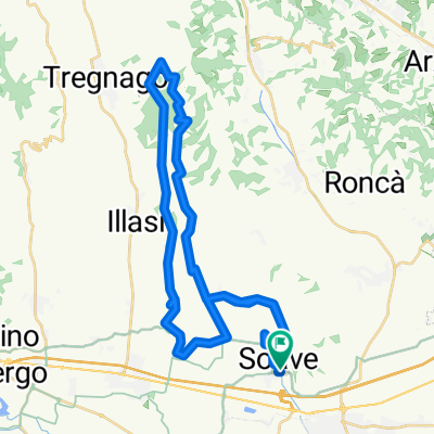 partendo da via della vittoria X fare la via della lana  Gino al capitello di Sant Anna  e poi si scende per la via dell’Iris bellissimo percorso