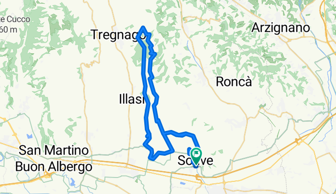 partendo da via della vittoria X fare la via della lana  Gino al capitello di Sant Anna  e poi si scende per la via dell’Iris bellissimo percorso