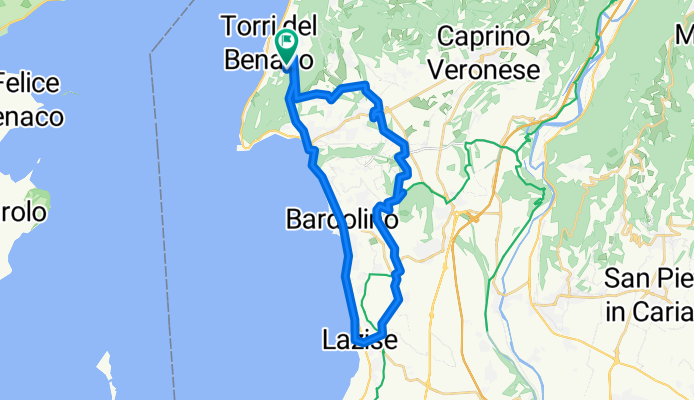 Via delle Sorti, Torri del Benaco to Via delle Sorti, Torri del Benaco
