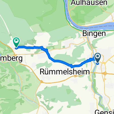 In der Weizengewann, Bingen am Rhein nach Wald-Erbacher-Straße, Warmsroth