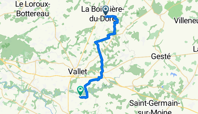 Rue de l'Aulnaie, La Boissière-du-Doré to Route du Château de la Cour, Mouzillon