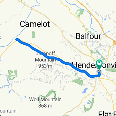 S Main St, Hendersonville to N Edwards St, Hendersonville