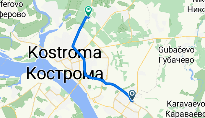 От Кострома до улица Ленина корпус