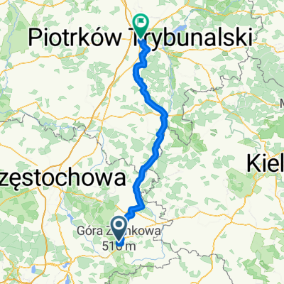 Słoneczna, Kroczyce do Litewska, Piotrków Trybunalski