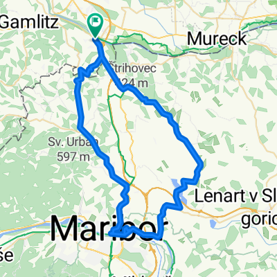 GPX Download: Altstadt von Maribor – Maribor Runde von Spielfeld-Straß