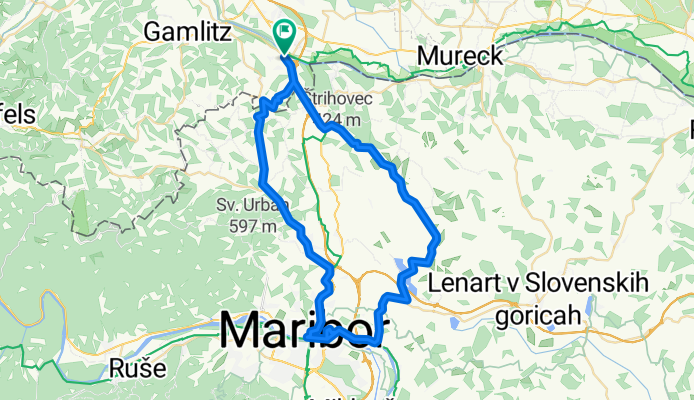 GPX Download: Altstadt von Maribor – Maribor Runde von Spielfeld-Straß