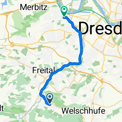 Rudeltstraße, Freital nach Mobschatzer Straße, Dresden