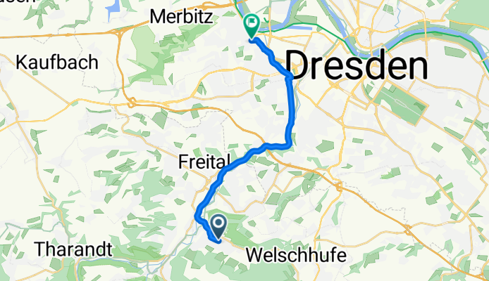 Rudeltstraße, Freital nach Mobschatzer Straße, Dresden